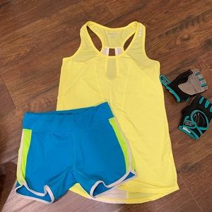 Workout tank and shorts